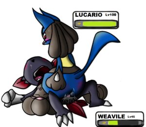 Rating: Explicit Score: 0 Tags: anal anthro black_body black_fur blue_body blue_fur bluelulucario blush bodily_fluids butt canid canine cowgirl_position cum cum_inside cumshot defeat defeat_sex dominant duo e621 ejaculation erection forced from_front_position fur gameplay_mechanics generation_4_pokemon genital_fluids genitals grandfathered_content gui health_bar lucario male male/male male_penetrated mammal nintendo on_bottom on_top orgasm penetration penis pinned pokemon pokemon_(species) rape red_eyes sex simple_background straddling tail weavile white_background yellow_body yellow_fur User: bunchy7s