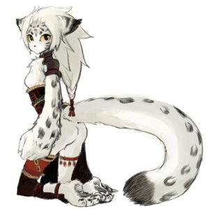 Rating: Safe Score: 0 Tags: 1:1 2008 accessory anthro biped braided_hair breasts butt chest_wraps claws clothing dipstick_tail e621 felid female hair hair_accessory hair_tie kneeling kuroneko_mya leg_armor legband leopard_spots long_hair looking_at_viewer mammal markings pantherine pawpads paws shoulder_guards simple_background snow_leopard solo spots tail tail_markings thighband white_background white_hair wraps User: bunchy7s