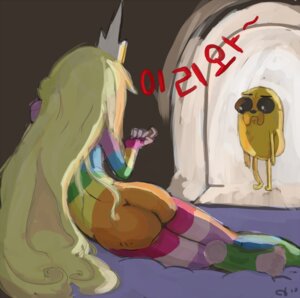 Rating: Questionable Score: 0 Tags: adventure_time alternate_species animal_humanoid anthro barefoot bed blonde_hair butt canid canine canis cartoon_network cheeseblade dialogue domestic_dog duo e621 equid equid_humanoid equine equine_humanoid feet female furniture hair humanoid humanoid_feet humanoid_hands humanoidized jake_the_dog korean_text lady_rainicorn long_hair lying male mammal mammal_humanoid multicolored_body nude o_o on_bed on_side plantigrade rainbow_body rainbow_skin rainicorn seductive shocked slim standing text User: bunchy7s