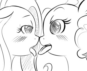 Rating: Questionable Score: 0 Tags: black_and_white blush digital_media_(artwork) duo e621 earth_pony equid equine female female/female fluttershy_(mlp) french_kissing friendship_is_magic hasbro horse kissing mammal mane monochrome my_little_pony pinkie_pie_(mlp) pony psychoticmindsystem tongue tongue_out User: bunchy7s