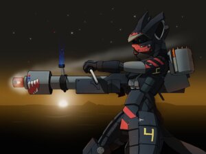 Rating: Safe Score: 0 Tags: 2011 4:3 ammunition anthro armor biped black_clothing blue_eyes cannon chazcatrix clothing e621 felid female fire headgear helmet machine mammal power_armor ranged_weapon smoke solo standing tail wallpaper weapon User: bunchy7s