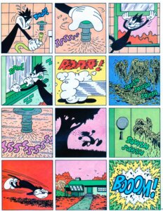 Rating: Questionable Score: 0 Tags: 1982 absurd_res anthro black_body black_fur black_nose building cat_(squeak_the_mouse) comic diving domestic_cat door e621 english_text explosion felid feline felis fur goo_creature green_body hi_res house male mammal massimo_mattioli monster outside plant running slime sound_effects squeak_the_mouse tail teeth text tongue tongue_out tree water white_body white_fur User: bunchy7s