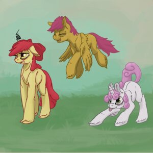 Rating: Safe Score: 0 Tags: 1:1 2012 apple_bloom_(mlp) cutie_mark_crusaders_(mlp) e621 earth_pony equid equine erijt feathered_wings feathers female feral friendship_is_magic green_eyes group hair hasbro hi_res horn horse mammal my_little_pony mythological_creature mythological_equine mythology orange_body orange_feathers pegasus pony purple_eyes purple_hair quadruped red_hair scootaloo_(mlp) sweetie_belle_(mlp) tail unicorn wings User: bunchy7s