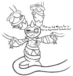 Rating: Questionable Score: 0 Tags: blush breasts cactus digital_drawing_(artwork) digital_media_(artwork) e621 elemental_creature english_text female flora_fauna generation_5_pokemon hi_res humanoid maractus monochrome nintendo non-mammal_breasts not_furry plant pokemon pokemon_(species) small_breasts solo spikes tentacles text thetransformtentacle User: bunchy7s