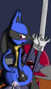 Rating: Explicit Score: 0 Tags: 1boy 1girls blush bound color cum female femdom feral fur insertion interspecies lucario male nude penis pokemon pokemon_(species) pussy rule34 sex straight weavile User: bunchy7s