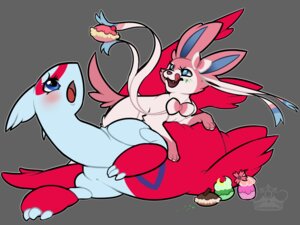Rating: Safe Score: 0 Tags: 2014 3_fingers 4:3 :d :o accessory ambiguous_gender blush bow_ribbon bow_tie candy canid canine chocolate dessert duo e621 eeveelution eyelashes female feral fingers food fur generation_3_pokemon generation_6_pokemon hair_accessory hair_bow hair_ribbon happy latias latiass_(character) legendary_pokemon licking licking_lips long_ears looking_up lying mammal nintendo nude on_side on_top open_mouth poffin pokemon pokemon_(species) ribbons self_lick sharp_teeth size_difference smile sylveon teasing teeth tongue tongue_out trans_(lore) trans_man_(lore) whimsydreams User: bunchy7s
