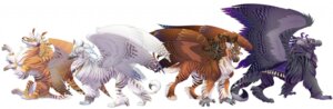 Rating: Safe Score: 0 Tags: 2007 ambiguous_gender avian beak e621 feathered_wings feathers feral fur grey_body grey_fur group gryphon hibbary mythological_avian mythological_creature mythology orange_body orange_fur simple_background stripes tail white_body white_fur wings User: bunchy7s