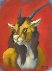 Rating: Safe Score: 0 Tags: 2012 ambiguous_gender antelope anthro bovid e621 ear_piercing felid fur horn hybrid lion mammal painting_(artwork) pantherine piercing scale_(artist) solo traditional_media_(artwork) yellow_body yellow_fur User: bunchy7s Rating: Safe Score: 0 Tags: 2012 ambiguous_gender antelope anthro bovid e621 ear_piercing felid fur horn hybrid lion mammal painting_(artwork) pantherine piercing scale_(artist) solo traditional_media_(artwork) yellow_body yellow_fur User: bunchy7s