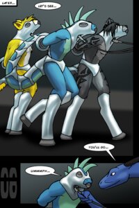 Rating: Questionable Score: 0 Tags: anthro bound canid canine canis comic dragon e621 endium fox gag gagged group kaliak leash lizard male mammal mythological_creature mythological_scalie mythology reptile restraints scalie sensory_deprivation tail tattoo test_subject wolf User: bunchy7s