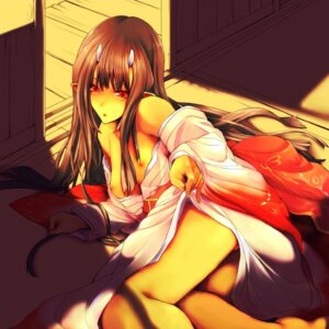Rating: Explicit Score: 0 Tags: breasts brown_hair female horns japanese_clothes kimono legs long_hair nipples original pointy_ears red_eyes rule34 User: bunchy7s