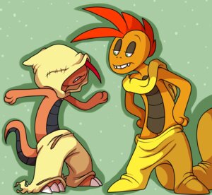 Rating: Safe Score: 0 Tags: absurd_res anthro bonifaz bottomwear clothing drorit duo e621 female gemwist generation_5_pokemon green_eyes hi_res hood male nintendo pants pokemon pokemon_(species) scrafty User: bunchy7s