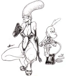 Rating: Explicit Score: 0 Tags: 20th_century_fox 20th_century_studios accurate_art_style alternate_breast_size artstyle_imitation breasts female fox_corporation high_heels large_breasts marge_simpson necronocimon rule34 s&amp;m the_simpsons titeuf User: bunchy7s