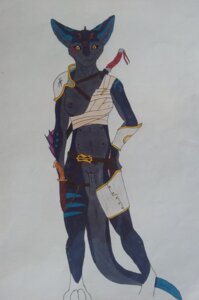 Rating: Explicit Score: 0 Tags: arm_markings armor breasts chevron_(marking) chevronfox e621 female hi_res knife krii leg_markings markings nipple_piercing nipples nude one_breast_out piercing pirate scabbard shoulder_markings solo tail weapon User: bunchy7s