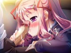 Rating: Explicit Score: 0 Tags: blush censored cum cum_on_clothes cum_on_hair facial female handjob male nail_polish penis pink_hair purple_eyes rule34 saimin_ryoujoku_gakuen tagme User: bunchy7s
