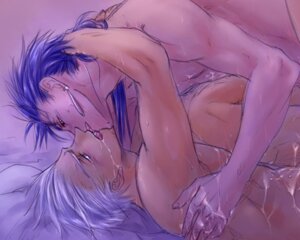 Rating: Explicit Score: 0 Tags: archer_(fate) blue_hair cu_chulainn_(fate) fate/stay_night fate_(series) kissing male muscles rule34 saliva white_hair yaoi User: bunchy7s