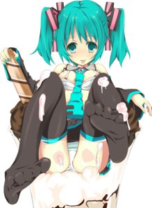 Rating: Explicit Score: 0 Tags: 1girl :p aqua_eyes aqua_hair blush bra bra_pull breasts clothes_pull detached_sleeves feet female food girl_in_food hatsune_miku ice_cream in_food legs lingerie messy micro_female minaminotuki-natuki nail_polish natsuki_yuu necktie nipples panties parfait pov_feet rule34 simple_background sitting skirt solo striped striped_panties thighhighs tied_hair tongue tongue_out twintails underwear vocaloid User: bunchy7s