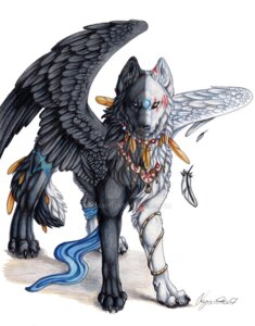 Rating: Safe Score: 0 Tags: black_body black_feathers black_fur canid canine canis colored_pencil_(artwork) duality e621 feathered_wings feathers feral fur heterochromia jewelry lyanti male mammal necklace occult_symbol paws pentagram scarf solo symbol tail traditional_media_(artwork) white_body white_feathers white_fur wings wolf User: bunchy7s Rating: Safe Score: 0 Tags: black_body black_feathers black_fur canid canine canis colored_pencil_(artwork) duality e621 feathered_wings feathers feral fur heterochromia jewelry lyanti male mammal necklace occult_symbol paws pentagram scarf solo symbol tail traditional_media_(artwork) white_body white_feathers white_fur wings wolf User: bunchy7s