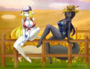 Rating: Questionable Score: 0 Tags: anthro black_body black_fur black_hair blonde_hair bottomwear breasts canid canine chewing chewing_grass clothed clothing cowboy_hat denim denim_clothing domestic_cat duo e621 farm felid feline felis female field fur green_eyes hair hat headgear headwear jessica_elwood_(character) mammal matypup midriff mirasuke_inhara object_in_mouth outside shorts skimpy sky straw_hat tail the_servant_omen wheat white_body white_fur yellow_eyes User: bunchy7s