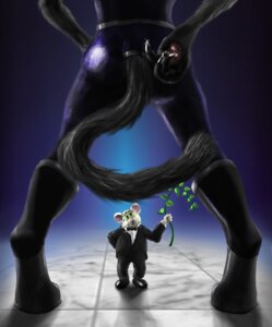 Rating: Safe Score: 0 Tags: abstract_background ambiguous_gender anthro black_body black_fur black_tie_(suit) bodily_fluids bodysuit boots bow_(feature) bow_tie branch butt button_(fastener) claws clothed clothing collar costume danger digitigrade domestic_cat duo e621 feet felid feline felis felixspeagel floor footwear fur furgonomics glistening green_eyes hindpaw leaf male mammal mouse murid murine nervous olive_branch parody paws plantigrade poster predator/prey rodent shoes simple_background skinsuit smile standing suit sweat tail tail_clothing tail_motion tail_sway tight_clothing tile tile_floor underwear unknown_species white_body white_fur User: bunchy7s
