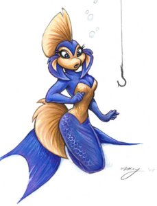 Rating: Safe Score: 0 Tags: 2001 anthro aquatic blue_body blue_scales breasts bubble cleavage clothed clothing e621 eyelashes female fin fish fish_hook hook megan_giles open_mouth scales shaded simple_background solo surprised traditional_media_(artwork) water white_background User: bunchy7s