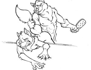 Rating: Questionable Score: 0 Tags: anthro bed butt_slap canid canine canis dragondrawer duo e621 furniture humor male male/male mammal monochrome pain raised_tail slap spanking tail wince wolf User: bunchy7s