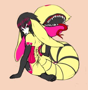 Rating: Questionable Score: 0 Tags: 4_toes anthro black_hair black_markings choral clothing coontail_hair corset e621 feet female fur hair ivory-raven lagomorph leporid lichelet lingerie mammal markings multicolored_hair open_mouth pink_hair pink_markings rabbit solo tail tail_mouth tailmouth_(species) teeth toes tongue topwear two_tone_hair unusual_anatomy unusual_tail yellow_body yellow_fur User: bunchy7s