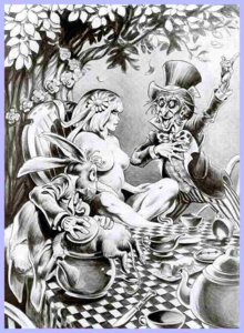 Rating: Explicit Score: 0 Tags: alice_in_wonderland alice_liddell blonde_hair casual casual_nudity comic completely_nude dormouse dormouse_(alice_in_wonderland) female frank_brunner human mad_hatter march_hare nude outdoors pale_skin ribbon rule34 tea_pot teapot User: bunchy7s