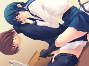 Rating: Explicit Score: 0 Tags: akamaru belt blue_hair brown_hair censored dutch_angle feet female footjob footjob_with_legwear footwear game_cg kamisama_no_iutoori male midriff penis pink_eyes rule34 sakura_hibiki_(kamisama_no_iutoori) school_uniform seifuku serafuku short_hair skirt smile sockjob socks wink User: bunchy7s