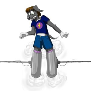 Rating: Questionable Score: 0 Tags: 1:1 anthro canid canine canis e621 hi_res machine male mammal redflare500 simple_background solo toony transformation wolf User: bunchy7s
