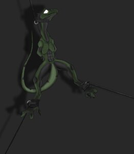 Rating: Questionable Score: 0 Tags: absurd_res ambiguous_gender anthro bdsm bondage bound cuff_(restraint) dinosaur dromaeosaurid e621 hanged hi_res prehistoric_species reptile restraints saurischian scalie shackles solo straps suspension tail theropod unknown_artist velociraptor User: bunchy7s