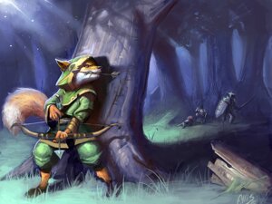 Rating: Safe Score: 0 Tags: 4:3 ambiguous_gender anthro archer armor arrow_(weapon) blindrat bow_(weapon) canid canine detailed_background digital_media_(artwork) digital_painting_(artwork) dipstick_tail e621 fight forest fox full-length_portrait group holding_object holding_weapon hood hunting knight male mammal markings nature outside painting_(artwork) plant portrait ranged_weapon shield solo_focus stalking tail tail_markings tree warrior weapon User: bunchy7s