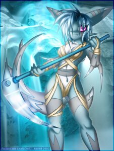 Rating: Questionable Score: 0 Tags: anthro blue_body blue_hair e621 fangs female hair knifeh looking_at_viewer purple_eyes short_hair solo standing tail teeth unknown_species weapon User: bunchy7s Rating: Questionable Score: 0 Tags: anthro blue_body blue_hair e621 fangs female hair knifeh looking_at_viewer purple_eyes short_hair solo standing tail teeth unknown_species weapon User: bunchy7s