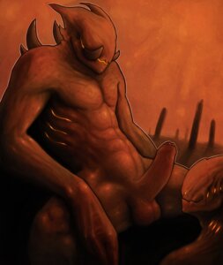 Rating: Explicit Score: 0 Tags: balls demon e621 erection eyeless foreskin fundles genitals horn humanoid humanoid_genitalia humanoid_penis male partially_retracted_foreskin penis solo User: bunchy7s