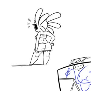Rating: Safe Score: 0 Tags: 1:1 butt clothed clothing dive_quest drawing_tablet e621 ellipsis female headgear holding_object humanoid kepling_(the_weaver) line_art looking_at_viewer looking_back midriff no-ink not_furry ona pen simple_background solo spot_color white_background User: bunchy7s