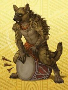 Rating: Safe Score: 0 Tags: 2011 5_fingers abs anthro asterionblazing biped bottomwear brown_body brown_fur clothing drum e621 ear_piercing ear_ring fingers fur hair hyena jewelry loincloth long_hair male mammal music musical_instrument necklace open_mouth percussion_instrument piercing playing_music ring_piercing smile solo striped_hyena stripes year yellow_eyes User: bunchy7s