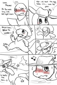 Rating: Explicit Score: 0 Tags: 2012 2:3 anthro anus blush bodily_fluids charmander clothed clothing comic dialogue digital_drawing_(artwork) digital_media_(artwork) e621 english_text fire flaming_tail generation_1_pokemon hat haychel headgear headwear hi_res male mike_the_charmander monochrome nintendo note pmd-explorers pokemon pokemon_(species) reptile scalie scarf size_difference solo sore sore_bottom tail tears text User: bunchy7s