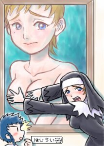 Rating: Questionable Score: 0 Tags: blonde_hair blue_eyes blue_hair blush breasts clothing color covering_breasts embarrassed female funny human humor japanese_text large_breasts minagi_mikoto mochi-iri_kinchaku my-hime nun open_mouth painting rule34 sanada_yukariko short_hair small_breasts standing text translation_request User: bunchy7s Rating: Questionable Score: 0 Tags: blonde_hair blue_eyes blue_hair blush breasts clothing color covering_breasts embarrassed female funny human humor japanese_text large_breasts minagi_mikoto mochi-iri_kinchaku my-hime nun open_mouth painting rule34 sanada_yukariko short_hair small_breasts standing text translation_request User: bunchy7s