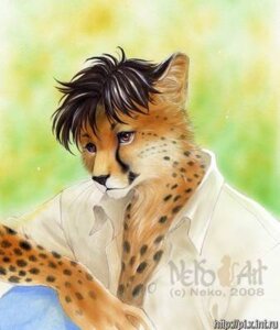 Rating: Safe Score: 0 Tags: 2008 anthro black_hair cheetah e621 felid feline hair low_res male mammal nekoart short_hair solo traditional_media_(artwork) User: bunchy7s Rating: Safe Score: 0 Tags: 2008 anthro black_hair cheetah e621 felid feline hair low_res male mammal nekoart short_hair solo traditional_media_(artwork) User: bunchy7s