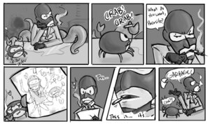Rating: Questionable Score: 0 Tags: 2009 :3 ambiguous_gender aquatic arthropod cigarette clothed clothing crab crustacean decapod dialogue digital_drawing_(artwork) digital_media_(artwork) drawing_(object) duo e621 english_text feral gift heart_symbol insult malacostracan male monochrome rejection sewbro smoking speech_bubble spy_(team_fortress_2) spycrab team_fortress_2 tentaspy text valve valve_corporation User: bunchy7s