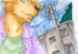 Rating: Safe Score: 0 Tags: anthro bust_portrait canid canine canis clothed clothing e621 ganson low-angle_view male mammal outside painting_(artwork) portrait solo traditional_media_(artwork) traditional_painting_(artwork) traditional_watercolor_(artwork) watercolor_(artwork) wolf User: bunchy7s