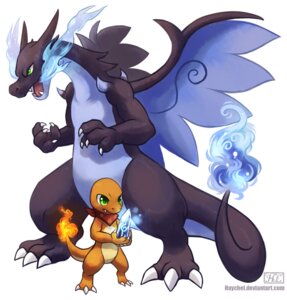 Rating: Safe Score: 0 Tags: 2014 blue_fire charizardite_x charmander claws clothing colored_fire digital_media_(artwork) duo e621 evolutionary_stone fangs feral fire flaming_tail generation_1_pokemon generation_6_pokemon green_eyes haychel horn kerchief male mega_charizard mega_charizard_x mega_evolution mega_stone membrane_(anatomy) membranous_wings nintendo open_mouth orange_body orange_skin pokemon pokemon_(species) pokemon_mystery_dungeon scarf simple_background size_difference spike_chunsoft tail teeth tommy_the_charmander tongue white_background wings User: bunchy7s