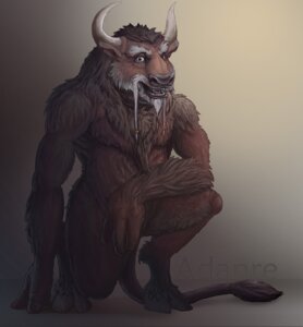 Rating: Safe Score: 0 Tags: 3_fingers abstract_background adanreminotaur anthro beard blizzard_entertainment blue_eyes bovid bovine brown_body brown_fur cloven_hooves crouching e621 european_mythology facial_hair fingers fur gradient_background greek_mythology hair hi_res hooves horn looking_at_viewer male mammal minotaur mustache mythology open_mouth simple_background smile solo tail tauren teeth tongue unguligrade warcraft white_hair User: bunchy7s