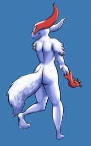 Rating: Safe Score: 0 Tags: 2012 ambiguous_gender anon0 anthro biped butt e621 fur generation_3_pokemon markings nintendo nude pokemon pokemon_(species) rear_view red_markings simple_background solo standing tail white_body white_fur zangoose User: bunchy7s