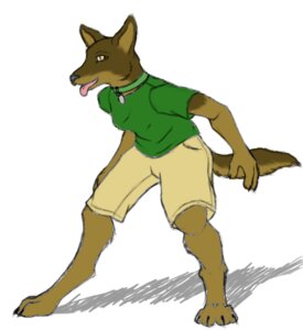Rating: Safe Score: 0 Tags: adolescent anthro biped bottomwear canid canine canis clothed clothed_anthro clothed_female clothing colored_sketch digital_drawing_(artwork) digital_media_(artwork) digitigrade domestic_dog e621 female female_anthro full-length_portrait koosh-ball looking_at_viewer mammal paws phaeus portrait pose shorts silly sketch solo standing tail three-quarter_view tomboy tongue wolf young young_anthro young_female User: bunchy7s