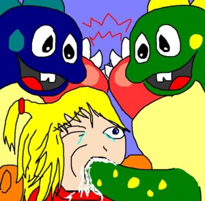 Rating: Explicit Score: 0 Tags: bestiality bob bub bubble_bobble crossover female human interspecies male metroid nintendo rule34 samus_aran sketch straight taito User: bunchy7s