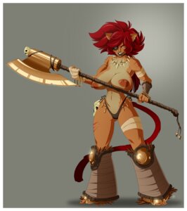 Rating: Questionable Score: 0 Tags: 2013 absurd_res anthro areola axe bandage barbarian barefoot biceps big_areola big_breasts biped black_lips black_nails black_nose bone border bracelet breast_rest breast_squish breasts brown_body brown_fur clothed clothing colored_nails e621 ear_piercing eye_patch eyewear feet felid female flashspot front_view fur glistening grey_background hair hi_res holding_object holding_weapon hollandworks huge_breasts humanoid_feet jewelry lips looking_at_viewer mammal melee_weapon mira_bloodstar muscular muscular_anthro muscular_female nails naughty_face navel necklace nipples notched_ear orange_body orange_fur piercing plantigrade polearm puffy_nipples red_body red_fur red_hair red_nipples scar short_hair simple_background skull smile solo squish thick_lips thick_thighs thong topless underwear weapon white_border yellow_eyes User: bunchy7s