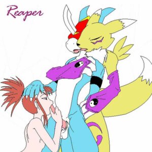 Rating: Explicit Score: 0 Tags: digimon digimon_(species) digiphilia female flamedramon interspecies monster_boy reaper_(artist) renamon rika_nonaka rule34 User: bunchy7s