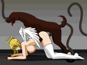 Rating: Explicit Score: 0 Tags: 1boy 1girls 2d all_fours angel angel_girl_x animated ass bestiality blonde_hair breasts canine caught cum cum_in_pussy cum_inside defeated demon dog doggy_style feet female feral feral_penetrating from_behind halo interspecies koooon_soft koooon_soft_angel_girl large_breasts male nipples penis pussy rape rule34 sex sideboob stockings straight thighhighs tongue tongue_out vaginal vaginal_penetration wings zoophilia User: bunchy7s