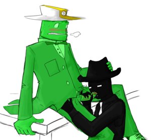Rating: Explicit Score: 0 Tags: 2boys alien alien_humanoid artist_request black_skin blush carapacian clothing diamonds_droog fellatio gay green_skin hat homestuck humanoid leprechaun_(homestuck) male midnight_crew ms_paint_adventures oral penis rule34 source_request stitch_(homestuck) the_felt unknown_artist white_background User: bunchy7s