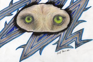 Rating: Safe Score: 0 Tags: 2012 ambiguous_gender brown_body brown_fur canid canine canis close-up colored_pencil_(artwork) e621 feral fur green_eyes looking_at_viewer mammal marker_(artwork) mixed_media pattern_background recreationbeast simple_background solo stare traditional_media_(artwork) white_background wolf User: bunchy7s